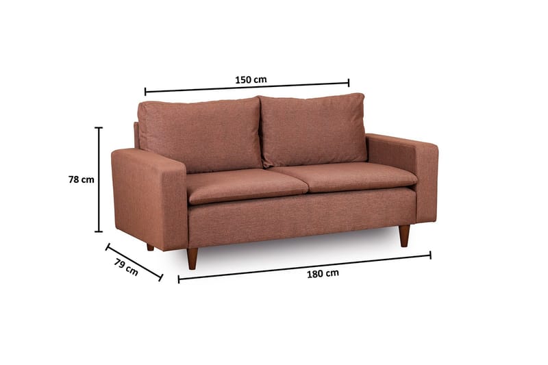 Lungo  Soffa 2-sits Ljusbrun - Möbler - Vardagsrum - Soffor - 2-sits soffor