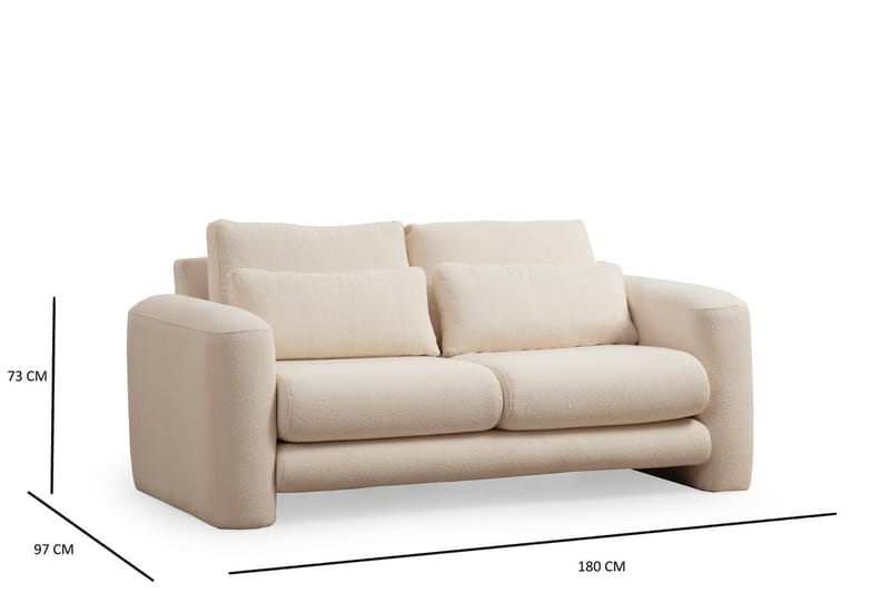 Makhan Soffa 2-sits Ljusbeige - Möbler - Vardagsrum - Soffor - 2-sits soffor