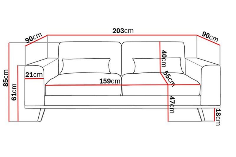 TULSA 2-sits Soffa Konstläder Brun Brun - Möbler - Vardagsrum - Soffor - 2-sits soffor