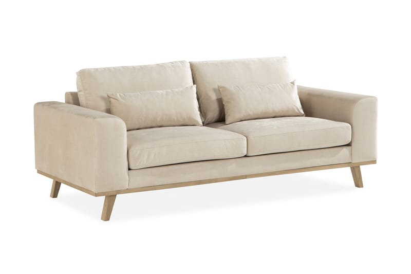 TULSA 2-sits Soffa Sammet Beige - Möbler - Vardagsrum - Soffor - 2-sits soffor