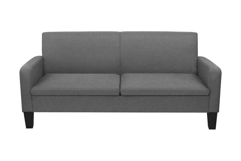 3-sitssoffa 180x65x76 cm mörkgrå - Grå - Möbler - Vardagsrum - Soffor - 3-sits soffor