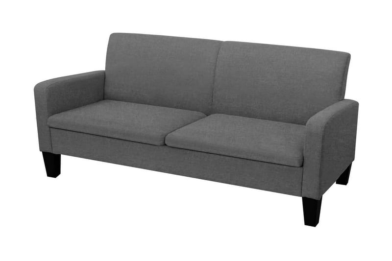 3-sitssoffa 180x65x76 cm mörkgrå - Grå - Möbler - Vardagsrum - Soffor - 3-sits soffor