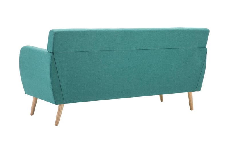 3-sitssoffa med tygklädsel 172x70x82 cm grön - Grön - Möbler - Vardagsrum - Soffor - 3-sits soffor