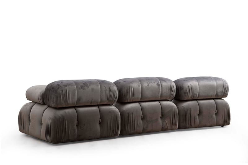 BELGIN Bubblig Soffa 3-sits Grå - Möbler - Vardagsrum - Soffor - 3-sits soffor