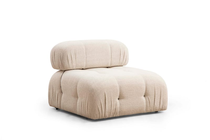 BELGIN Bubblig Soffa 3-sits Ljusbeige - Möbler - Vardagsrum - Soffor - 3-sits soffor