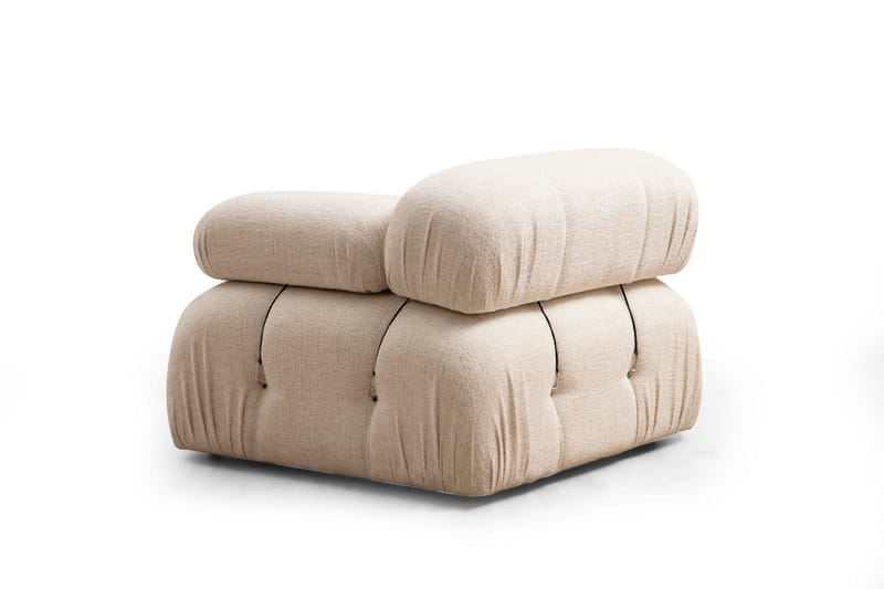 BELGIN Bubblig Soffa 3-sits Ljusbeige - Möbler - Vardagsrum - Soffor - 3-sits soffor