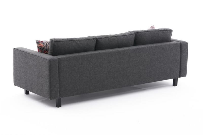 BELLSON Soffa 3-sits Antracit - Möbler - Vardagsrum - Soffor - 3-sits soffor