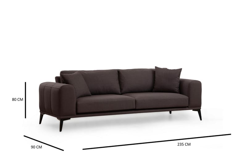 Daler Soffa 3-sits Grå - Möbler - Vardagsrum - Soffor - 3-sits soffor