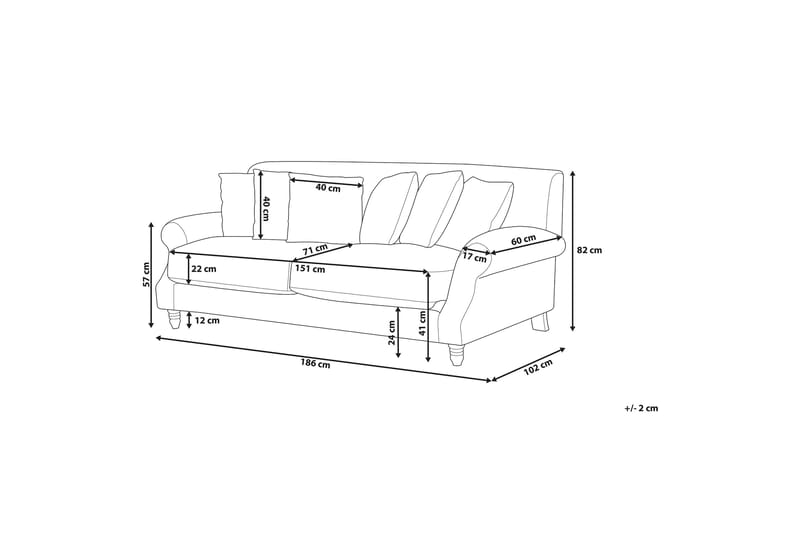 EIKE Soffa 2-4 sits - Möbler - Vardagsrum - Soffor - 3-sits soffor