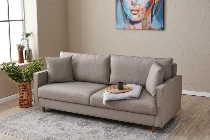 ENSGAS Soffa 3-sits Beige - Möbler - Vardagsrum - Soffor - 3-sits soffor