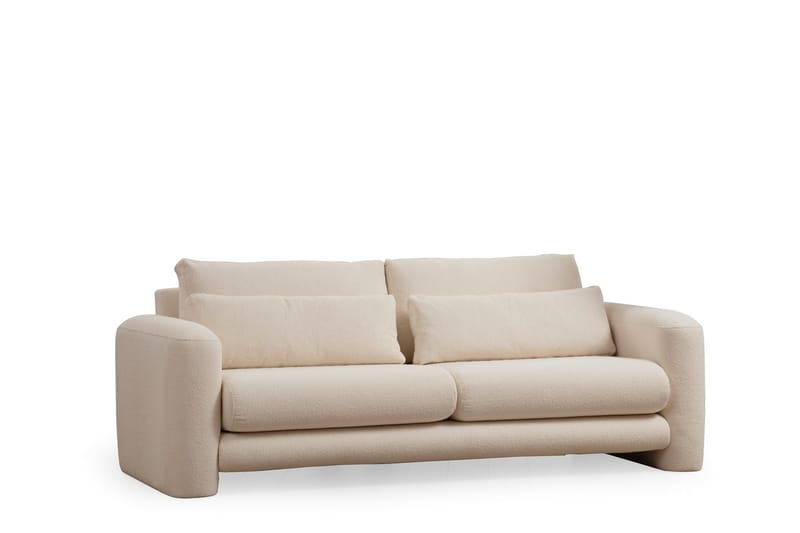 Makhan Soffa 3-sits Ljusbeige - Möbler - Vardagsrum - Soffor - 3-sits soffor