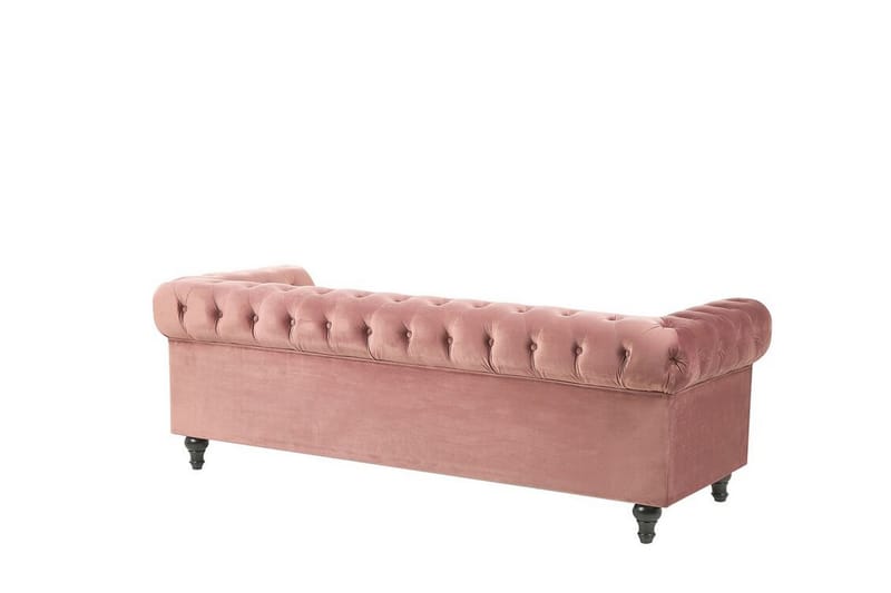 MAURERTOWN Soffgrupp Rosa/Sammet - Möbler - Vardagsrum - Soffor - 3-sits soffor