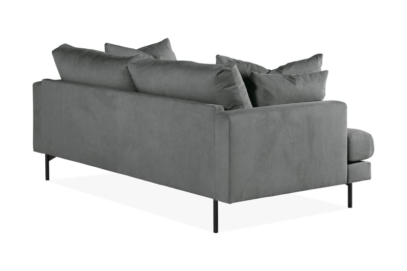 Menard 3-sits Soffa Grå/Svart - Möbler - Vardagsrum - Soffor - 3-sits soffor