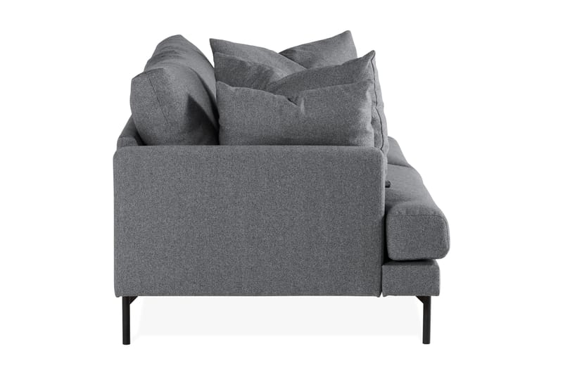 Menard 3-sits Soffa Mörkgrå/Svart - Möbler - Vardagsrum - Soffor - 3-sits soffor