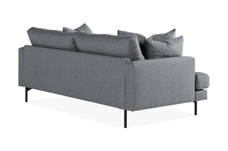 Menard 3-sits Soffa Mörkgrå/Svart - Möbler - Vardagsrum - Soffor - 3-sits soffor