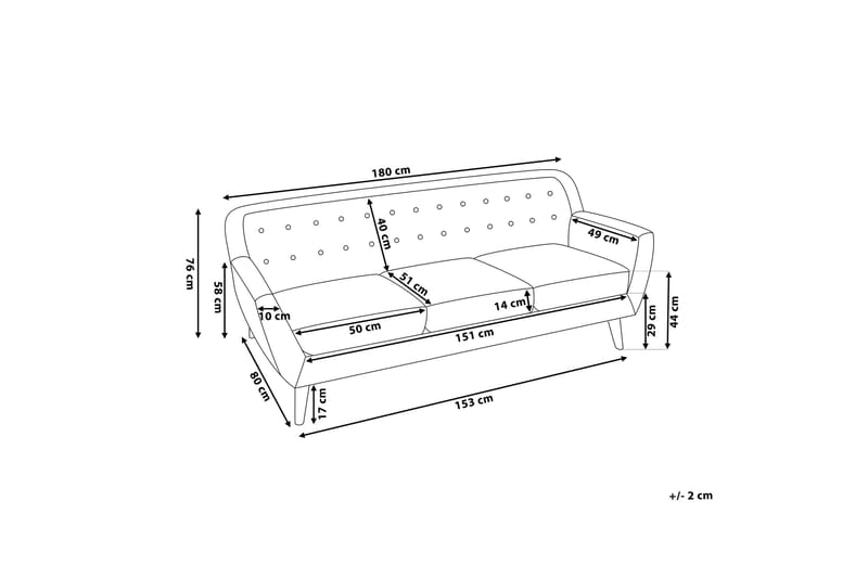 MOTALA Soffa 3 sits - Möbler - Vardagsrum - Soffor - 3-sits soffor