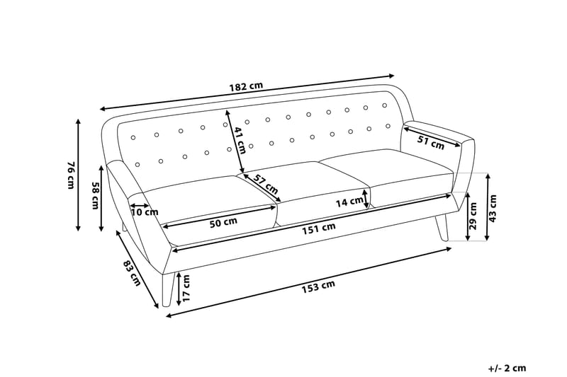 MOTALA Soffa 3 sits - Möbler - Vardagsrum - Soffor - 3-sits soffor