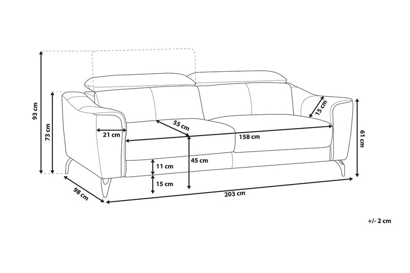 NARWIK Soffa 3 sits - Möbler - Vardagsrum - Soffor - 3-sits soffor