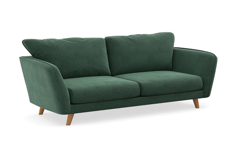 OSCAR LYX 3-sits Soffa Grön Sammet - Möbler - Vardagsrum - Soffor - 3-sits soffor