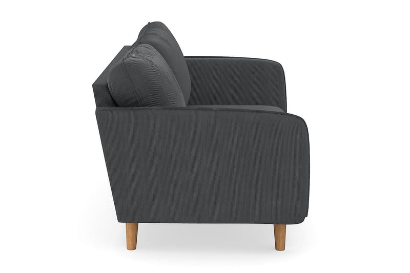 OSCAR LYX 3-sits Soffa Mörkgrå Manchester - Möbler - Vardagsrum - Soffor - 3-sits soffor