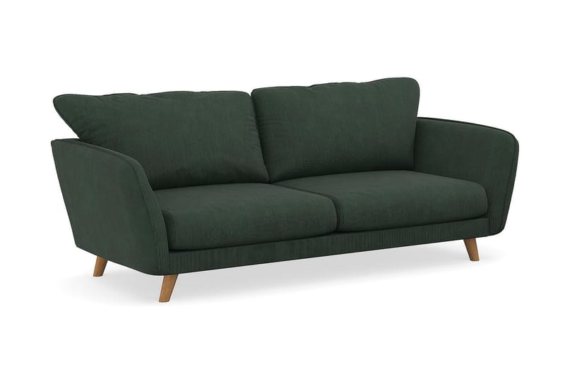 OSCAR LYX 3-sits Soffa Mörkgrön Manchester - Möbler - Vardagsrum - Soffor - 3-sits soffor