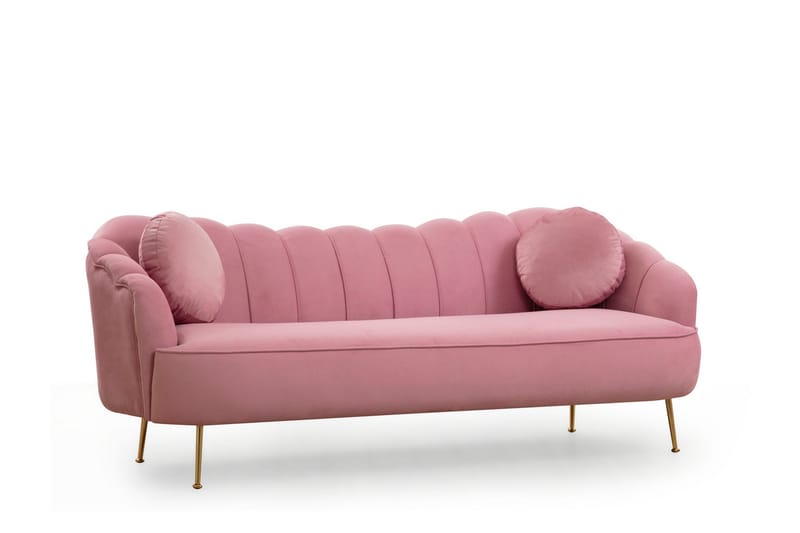 Saskatoon Soffa 3-sits Rosa - Möbler - Vardagsrum - Soffor - 3-sits soffor