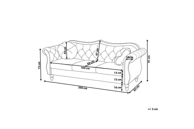 SKIEN Soffa 3 sits - Möbler - Vardagsrum - Soffor - 3-sits soffor