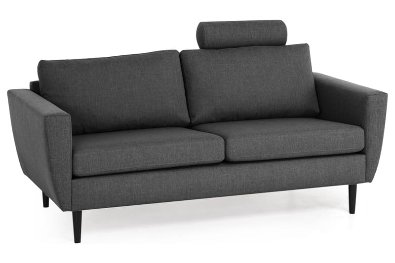 STAMFORD 3-sits Soffa Mörkgrå/Svart - Möbler - Vardagsrum - Soffor - 3-sits soffor