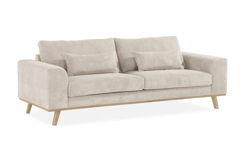 TULSA 3-sits Soffa Manchester Beige - Möbler - Vardagsrum - Soffor - 3-sits soffor