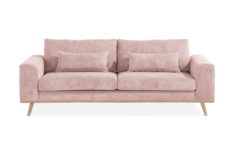 TULSA 3-sits Soffa Rosa Rosa - Möbler - Vardagsrum - Soffor - 3-sits soffor