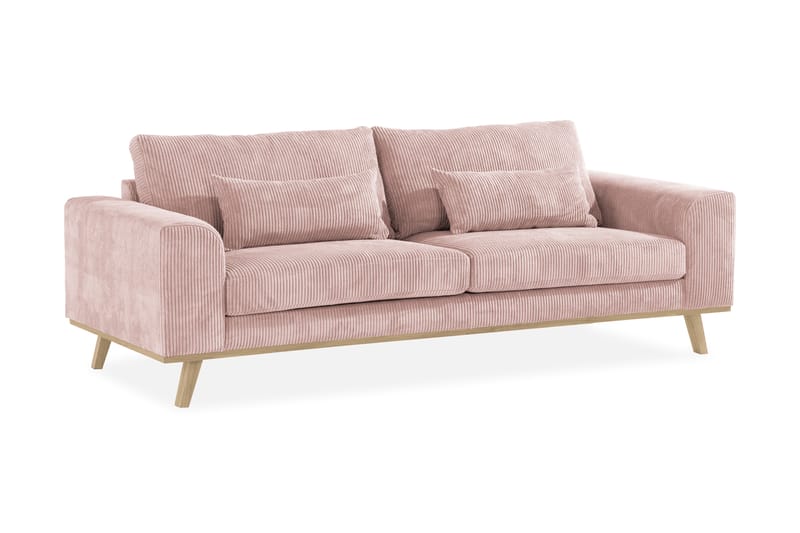 TULSA 3-sits Soffa Rosa Rosa - Möbler - Vardagsrum - Soffor - 3-sits soffor