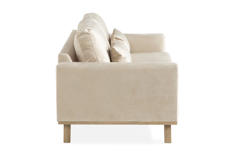 TULSA 3-sits Soffa Sammet Beige - Möbler - Vardagsrum - Soffor - 3-sits soffor