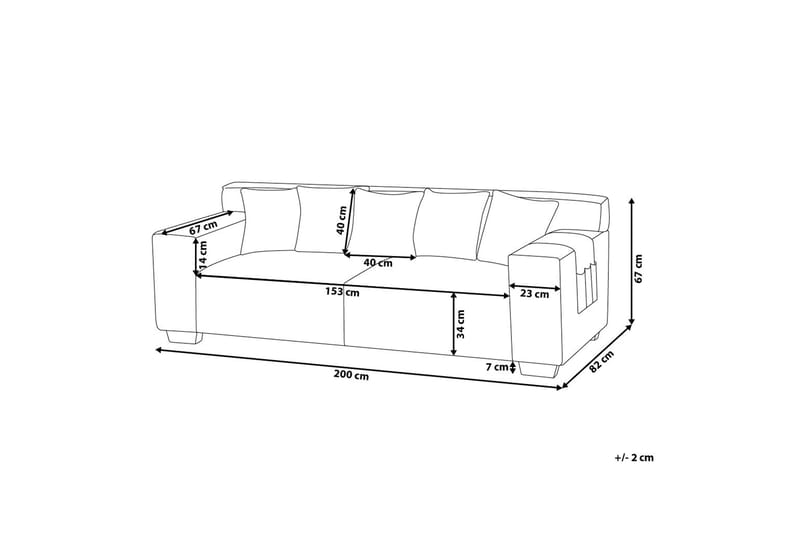 ULVATORP 3-sits Soffa Ljusgrå - Möbler - Vardagsrum - Soffor - 3-sits soffor