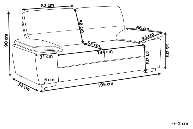 VOGAR Soffa 3 sits - Möbler - Vardagsrum - Soffor - 3-sits soffor