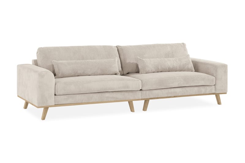 TULSA 4-sits Manchestersoffa Beige - Möbler - Vardagsrum - Soffor - 4-sits soffor