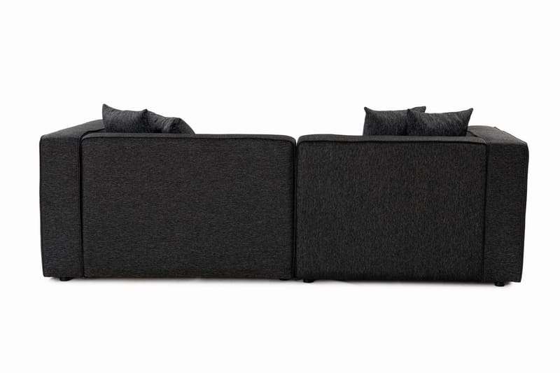 Abbas 4-sits Soffa med Divan Antracit - Möbler - Vardagsrum - Soffor - Divansoffa & schäslong