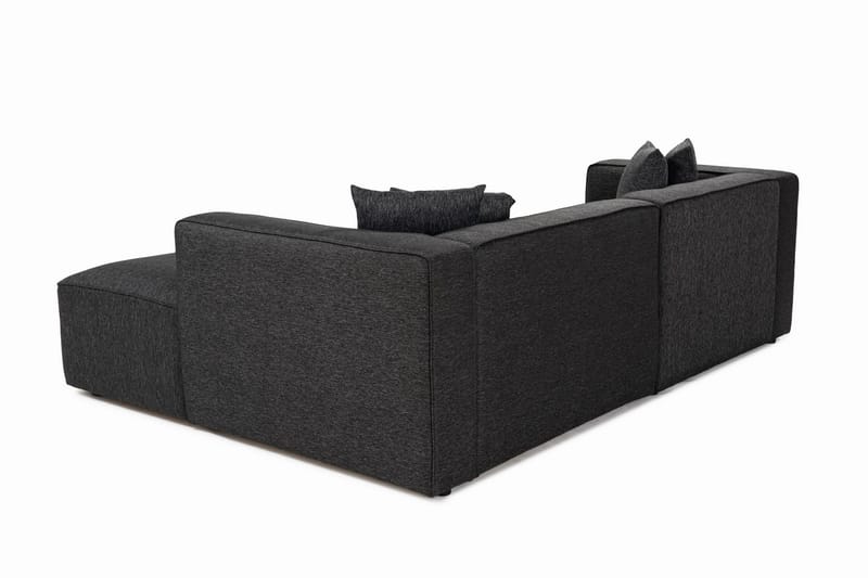 Abbas 4-sits Soffa med Divan Antracit - Möbler - Vardagsrum - Soffor - Divansoffa & schäslong