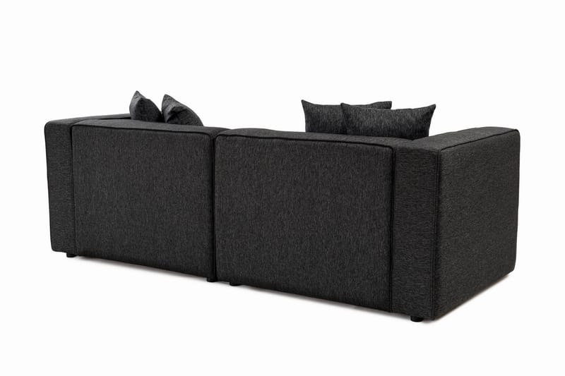 Abbas 4-sits Soffa med Divan Antracit - Möbler - Vardagsrum - Soffor - Divansoffa & schäslong