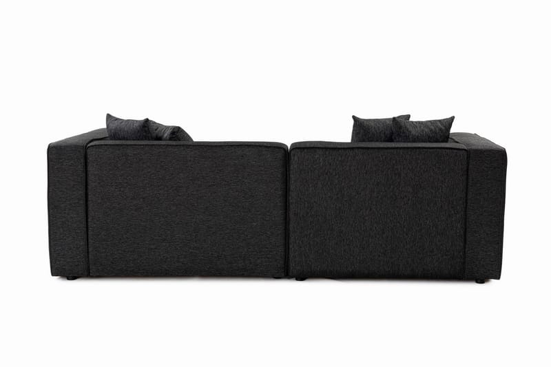 Abbas 4-sits Soffa med Divan Antracit - Möbler - Vardagsrum - Soffor - Divansoffa & schäslong