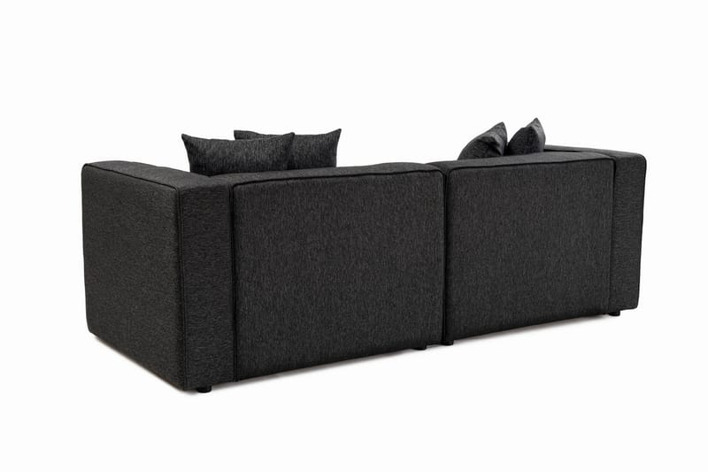 Abbas 4-sits Soffa med Divan Antracit - Möbler - Vardagsrum - Soffor - Divansoffa & schäslong