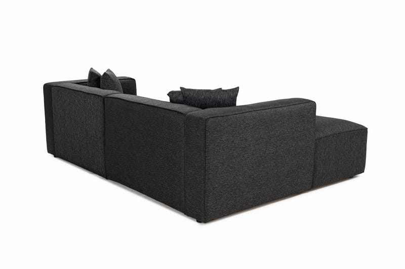 Abbas 4-sits Soffa med Divan Antracit - Möbler - Vardagsrum - Soffor - Divansoffa & schäslong