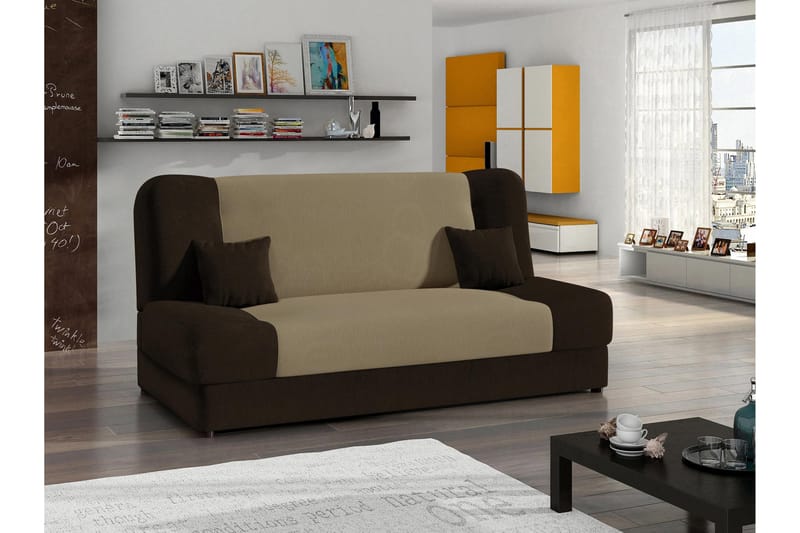 Abron Soffa 3-sits - Brun/Beige - Möbler - Vardagsrum - Soffor - 3-sits soffor