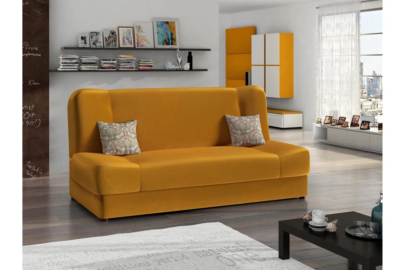 Abron Soffa 3-sits - Orange/Flerfärgad - Möbler - Vardagsrum - Soffor - 3-sits soffor