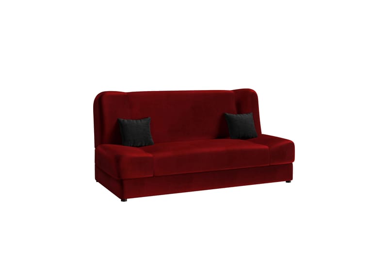 Abron Soffa 3-sits - Röd/Svart - Möbler - Vardagsrum - Soffor - 3-sits soffor