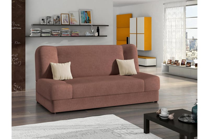 Abron Soffa 3-sits - Rosa - Möbler - Vardagsrum - Soffor - 3-sits soffor