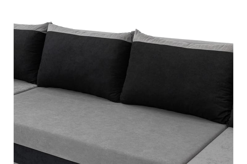 Alvared Soffa Dubbeldivan 4-sits - Ljusgrå/Grå - Möbler - Vardagsrum - Soffor - U-soffor