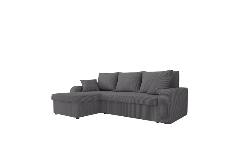 Alvared Soffa med Divan 3-sits - Mörkgrå - Möbler - Vardagsrum - Soffor - Divansoffa & schäslong