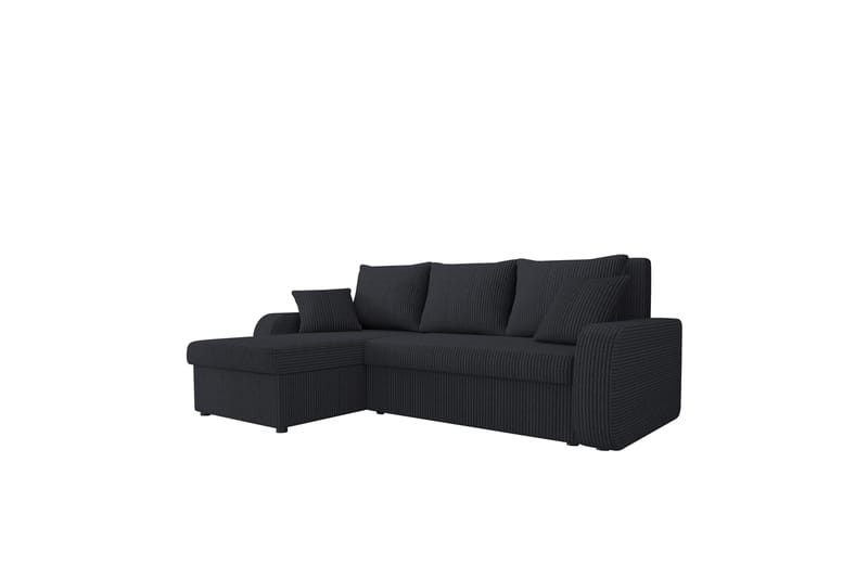 Alvared Soffa med Divan 3-sits - Svart - Möbler - Vardagsrum - Soffor - Divansoffa & schäslong