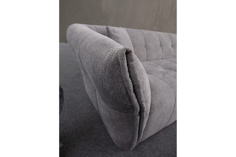 Azzo 4-sits Soffa med Divan Ljusgrå - Möbler - Vardagsrum - Soffor - Divansoffa & schäslong