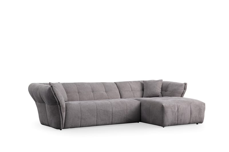 Azzo 4-sits Soffa med Divan Ljusgrå - Möbler - Vardagsrum - Soffor - Divansoffa & schäslong